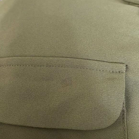 Alfani Olive Green Long Sleeve Button Down Shirt Dress Size 1X - Picture 11 of 11